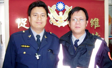 羅東警分局扶助路倒老翁就醫家屬感謝(圖)