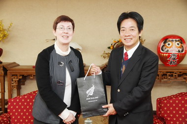 紐西蘭駐台代表施立德拜會賴清德(圖)