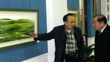 前市府秘書陸文毅現代水墨個展開幕茶會(圖)