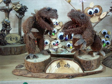 貓頭鷹之家木頭創意作品在玉山藝廊展出(圖)