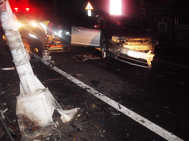 行駛山區道路酒駕又超速肇禍(圖)