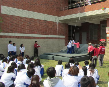 水里消防隊在水里商工辦理防火宣導(圖)