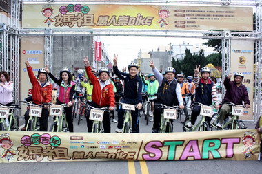 苑裡媽祖萬人南征135公里自行車活動(圖)