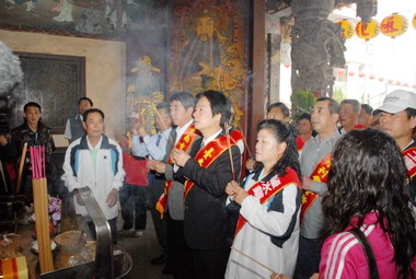 賴清德主持鹽水土庫上帝廟繞境盛會(圖)