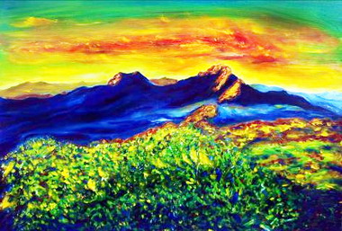 王清課玉山印象油畫展14日登場(圖)
