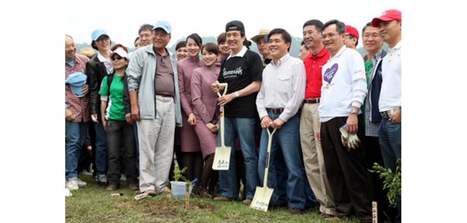 馬英九與郝龍斌參加2011百萬森林在臺北活(圖)