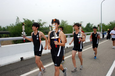 百年全國中等學校運動會聖火傳遞雲林縣(圖)