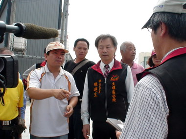 台中大雅區橫山里民抗議水利局(圖)