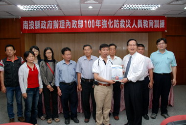 南投縣村里長防災講習(圖)