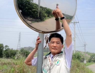 清水區海風里農路成歹徒試槍處(圖)
