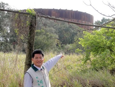 台中議員楊典忠籲保存歷史建築大揚油庫(圖)