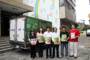 中華電信扶持在地農業購買白米等農產品(圖)