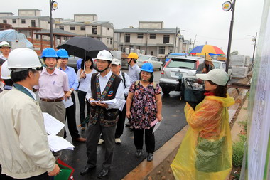重建會關心南投縣永久屋執行進度(圖)