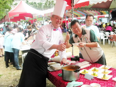 魚池日月潭頭社活盆地辦絲瓜特色料理活動(圖)