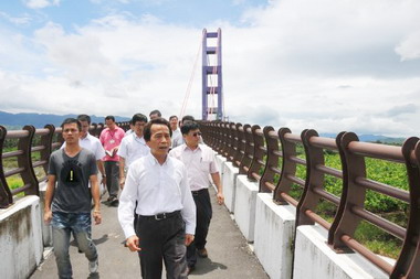 台南副市長林欽榮勘查楠西區聽取建設需求(圖)