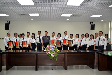 縣府表揚績優消防人員及民力團體(圖)