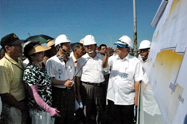 竹縣長促成 竹林大橋芎林端興建連絡河堤道路(圖)
