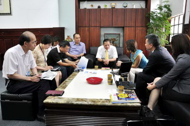 雄獅集團執行副總今拜會新竹市長(圖)