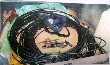 台中一通緝犯偷電纜載運途中遭查獲(圖)