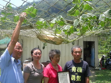 信義鄉天山嶺有機農場農產品獲有機認證(圖)