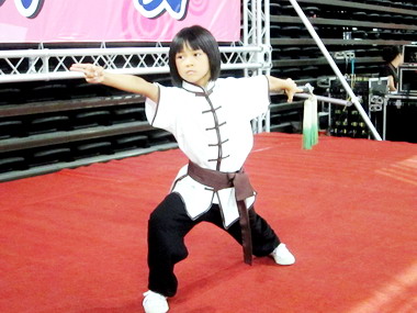 全國中正盃國術武術錦標賽 9歲小女生展英姿(圖)