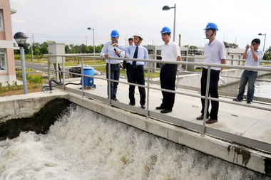 林欽榮視察官田區水資源回收中心(圖)