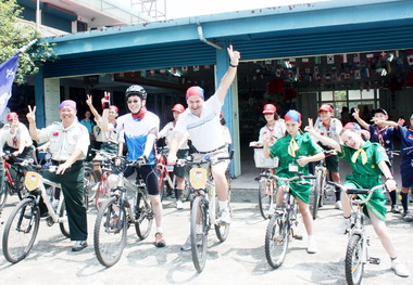 苗栗文化複式童軍團辦團集會活動(圖)