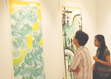 台中程代勒水墨創作新作即日起展出(圖)