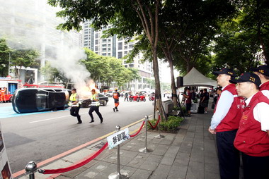 新北防災日封街演練 實境逼真(圖)
