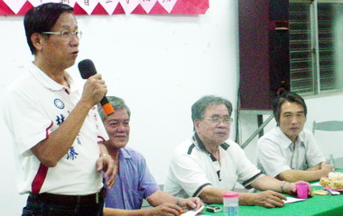 國民黨光榮100列車 駛達麒麟山永隆村(圖)