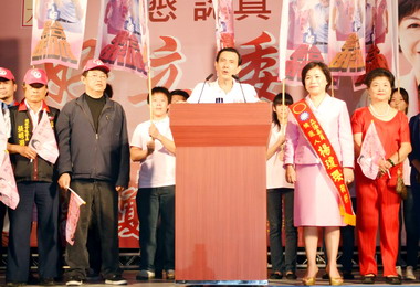 楊瓊瓔大雅成立競選總部馬英九到場加持(圖)