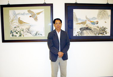 臺中即日起辦張權彩墨花鳥畫展(圖)