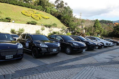 國際頂級精品跑車在日月潭舉行發表會(圖)