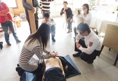 國姓消防分隊宣導新知深入社區(圖)