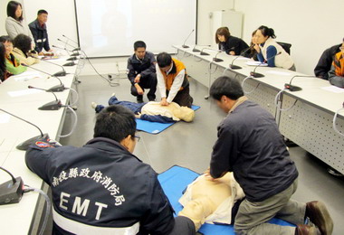 日月潭消防分隊進行防火防災宣導(圖)
