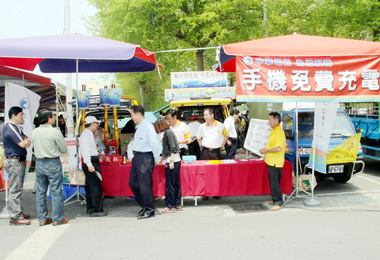 媽祖文化節活動中華電信提供服務車(圖)