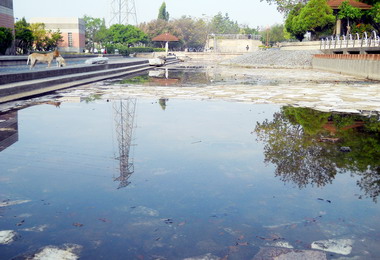 大里運動公園親子戲水區喪失戲水功能(圖)