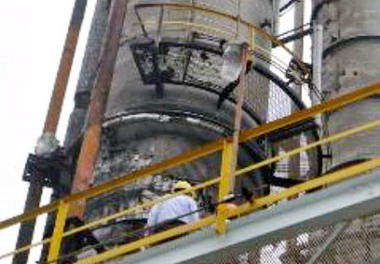 高雄煉油廠五輕丁二烯工場火警  經濟部長勘災(圖)