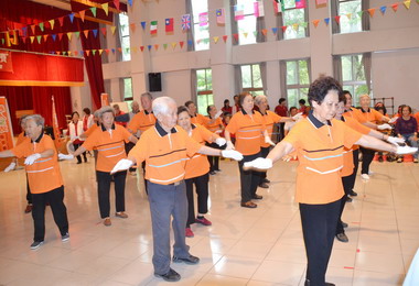 南投縣府設立活力站長者可進行互交流(圖)