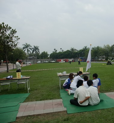 中區高級中等學防災​演練 在草商(圖)