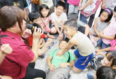 國姓消防隊辦消防體驗暨防災防溺宣導(圖)