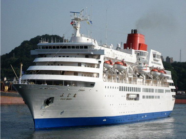 「富士丸」郵輪搭載宗教界遊客訪高(圖)