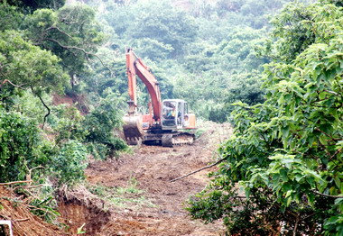 苗縣福祿壽殯葬園區動工反對民眾抗議(圖)