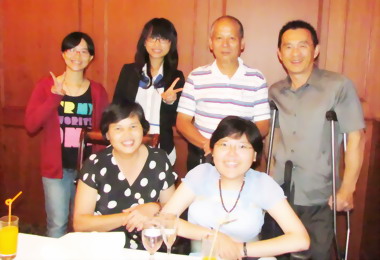 台中副市長徐中雄與肢障學生共進晚餐(圖)