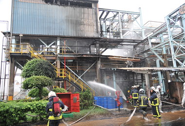 中油公司大林煉油廠火警事故說明(圖)