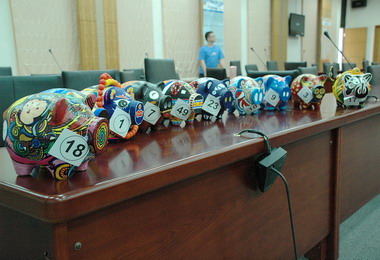 彩繪神豬創意十足喜迎義民祭(圖)