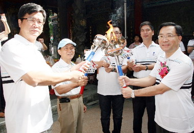 升格後市運會將開幕蔡炳坤點燃聖火(圖)