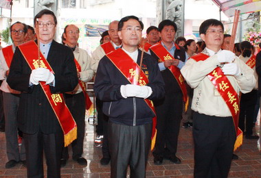 蔡炳坤出席啟建酬恩五朝七永日圓醮大典(圖)