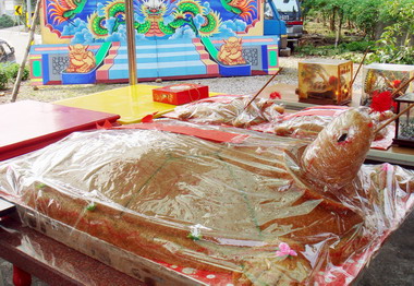 鹿谷秀峰下坪莊福德堂提前鬧元宵(圖)