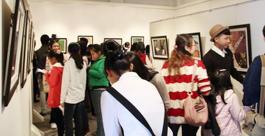 龍津國中美術班畢展擠滿參觀人潮(圖)